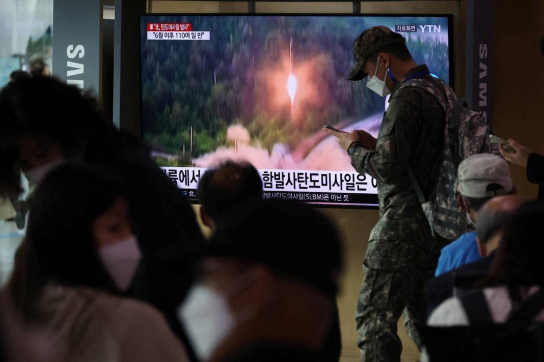 North Korea Fires A Ballistic Missile Towards The Sea Off Its East Coast
