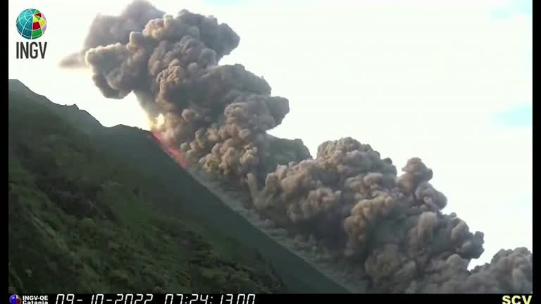 Italy's Stromboli Volcano Erupts, Lava Reaches The Sea