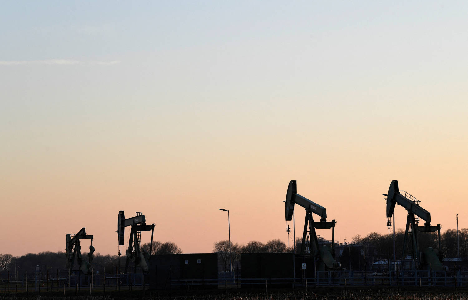 File Photo: Pump Jacks On An Oil Field In Emlichheim