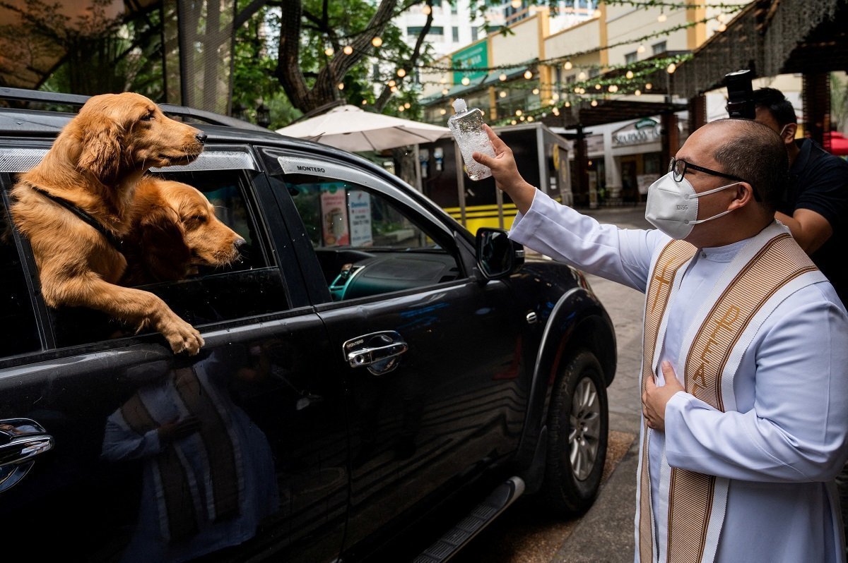 Drive Through Pet Blessing Ahead Of World Animal Day In Quezon City, Philippines
