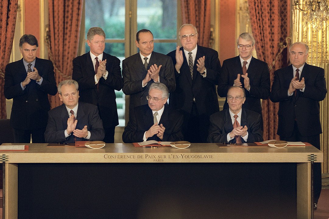 1080px Signing The Dayton Agreement Milosevic Tudjman Izetbegovic