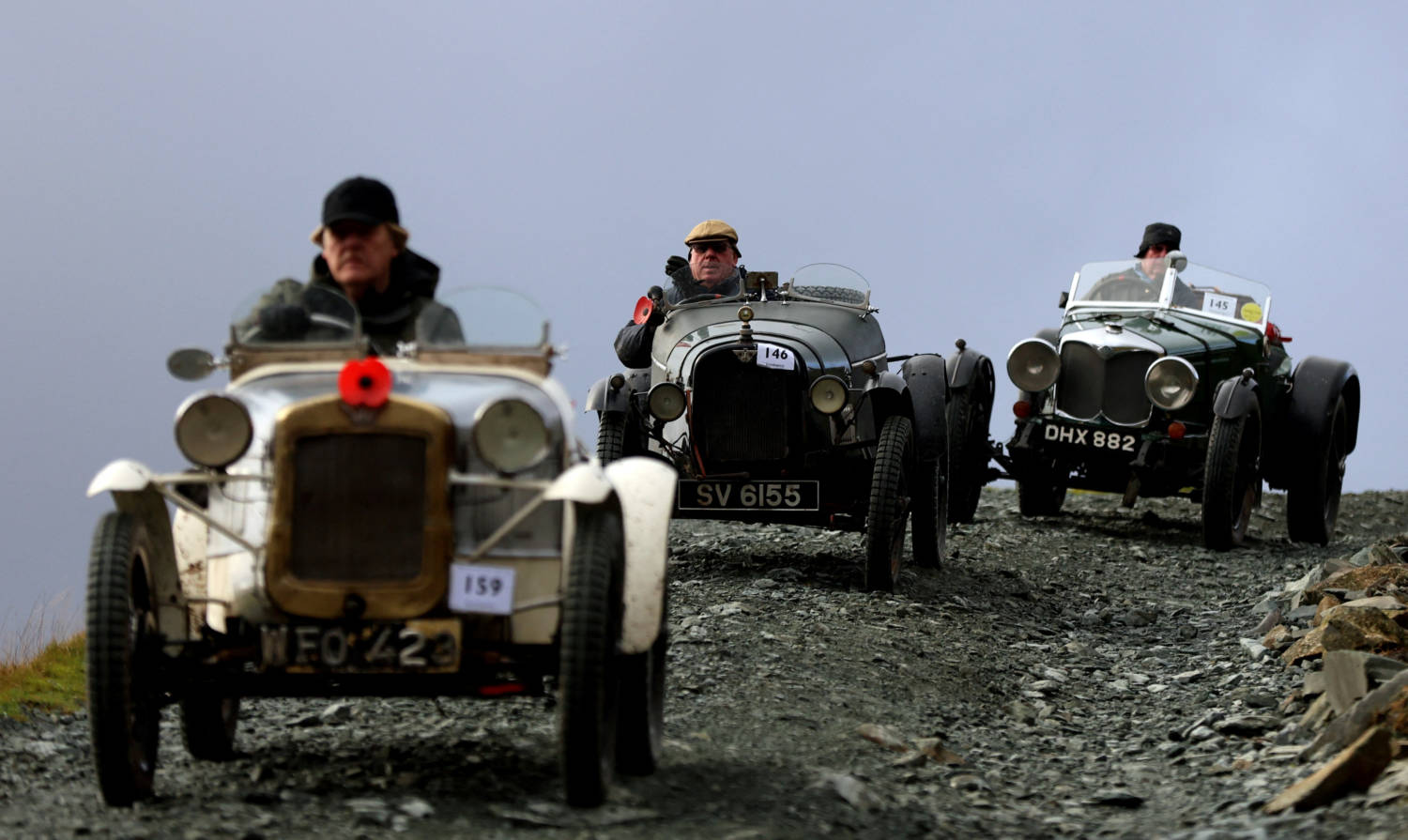 Motoring Enthusiasts Take Part In The Annual Vscc Lakeland Trial At Honister Slate Mine, In Keswick