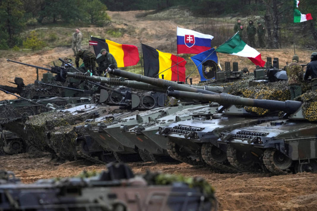 Nato Enhanced Forward Presence Battle Groups Attend Iron Spear 2022 Military Drill In Adazi