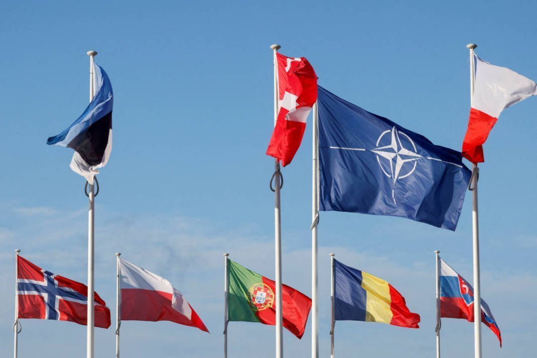 Flags Fly Outside Nato Headquarters In Brussels