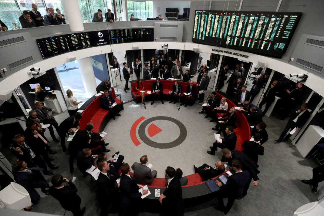 File Photo: File Photo: Traders Work On The Floor Of The London Metal Exchange