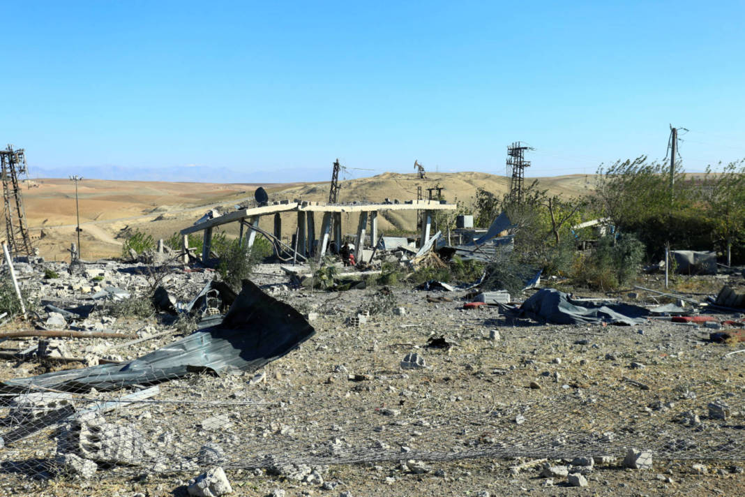File Photo: Aftermath Of Airstrikes Turkey's Defence Ministry Says It Carried Out, In Derik