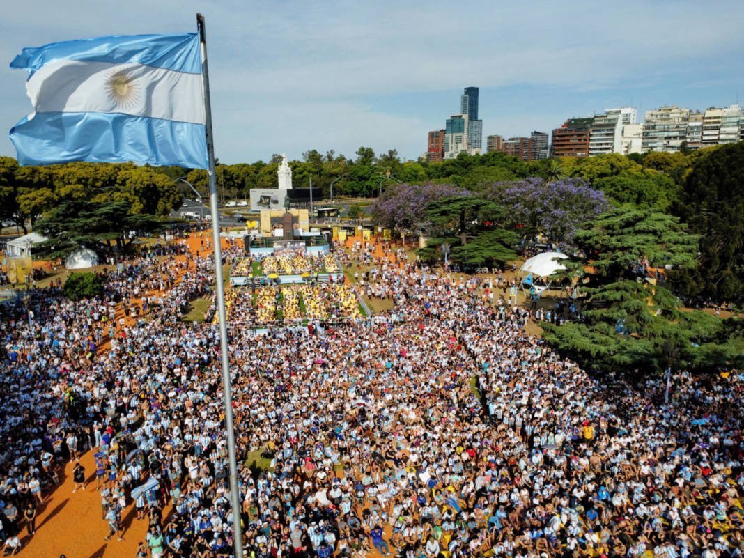 Fifa World Cup Qatar 2022 Fans In Buenos Aires Watch Argentina V Australia