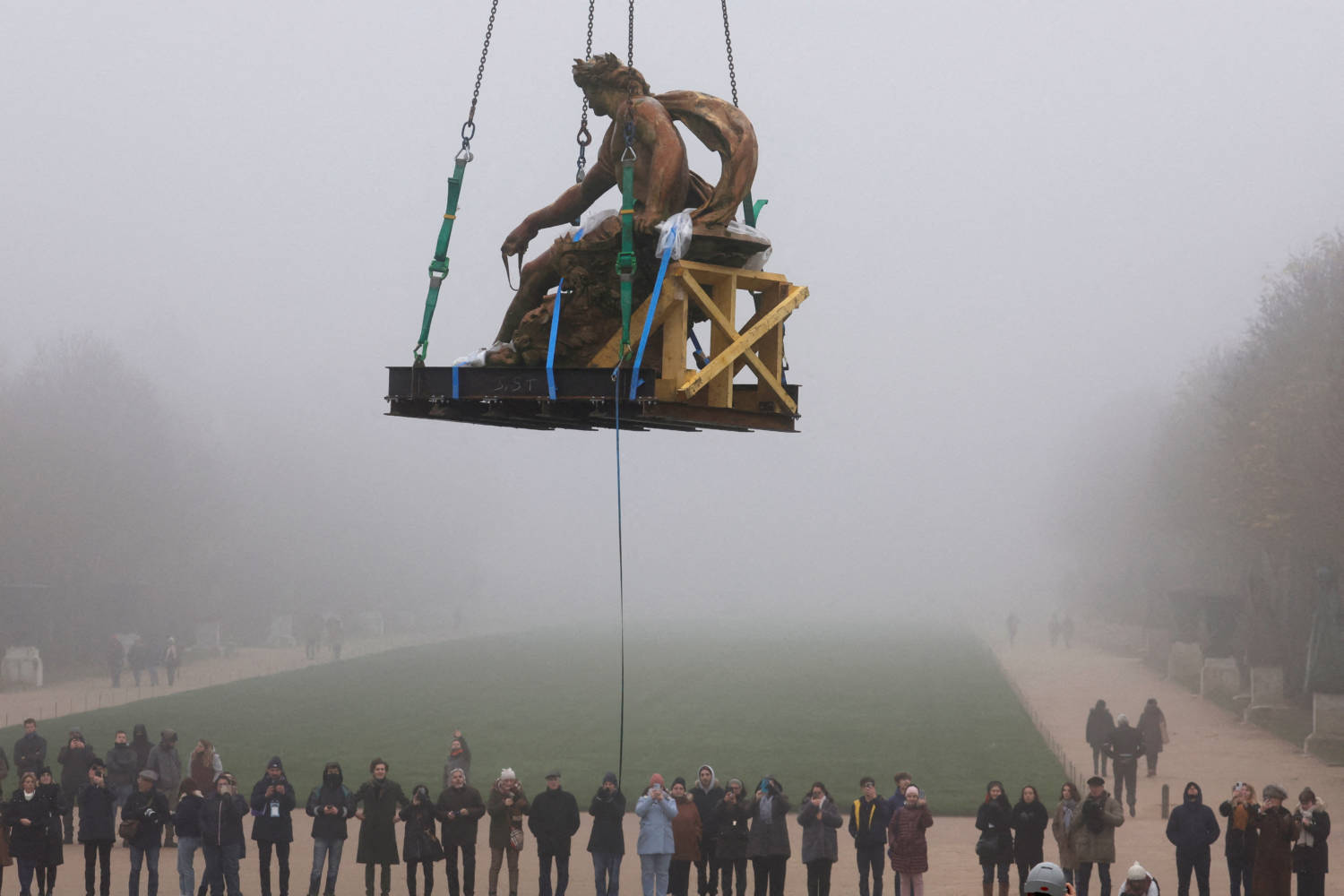 Restoration Of Apollon's Fountain Begins In The Palace Of Versailles