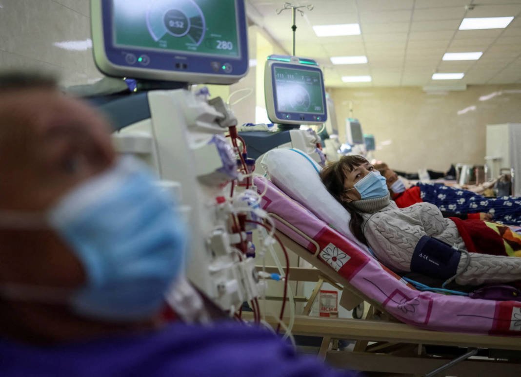 File Photo: A Patient Receives Hemodialysis Treatment In A Hospital In Obukhiv