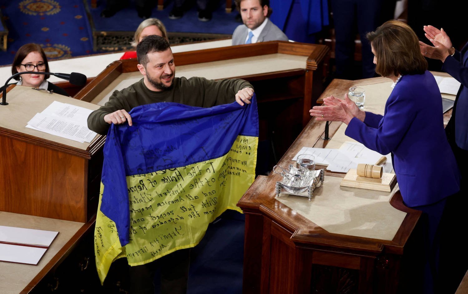 Ukraine's President Volodymyr Zelenskiy Addresses A Joint Meeting Of U.s. Congress At The U.s. Capitol In Washington