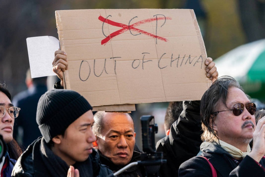People Take Part In Anti Chinese Government Protests, Amid China's 