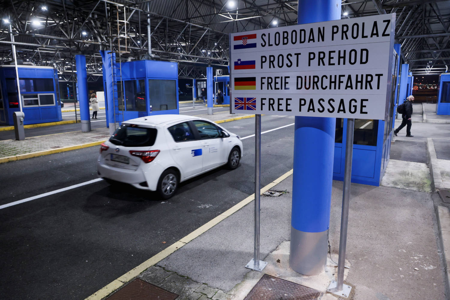 Croatia Enters The Eu's Control Free Schengen Area, In Bregana