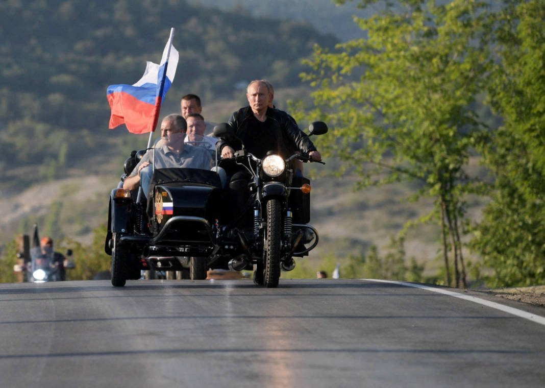 File Photo: Russia's President Putin Takes Part In A Bike Show In Sevastopol