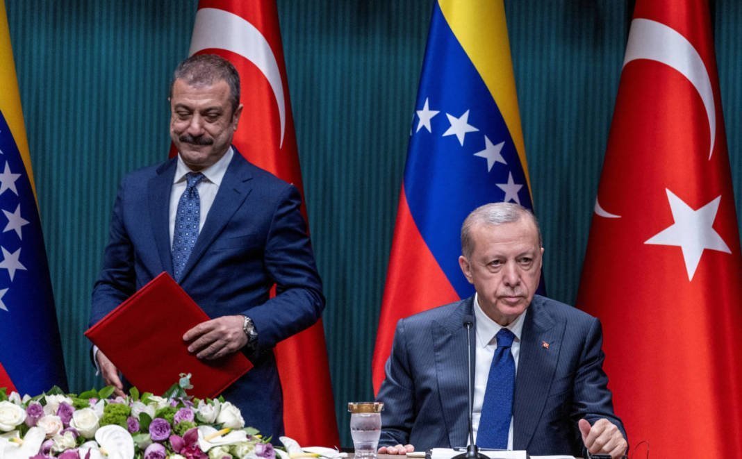 File Photo: Turkish President Tayyip Erdogan And Central Bank Governor Sahap Kavcioglu Are Seen During A Signing Ceremony In Ankara