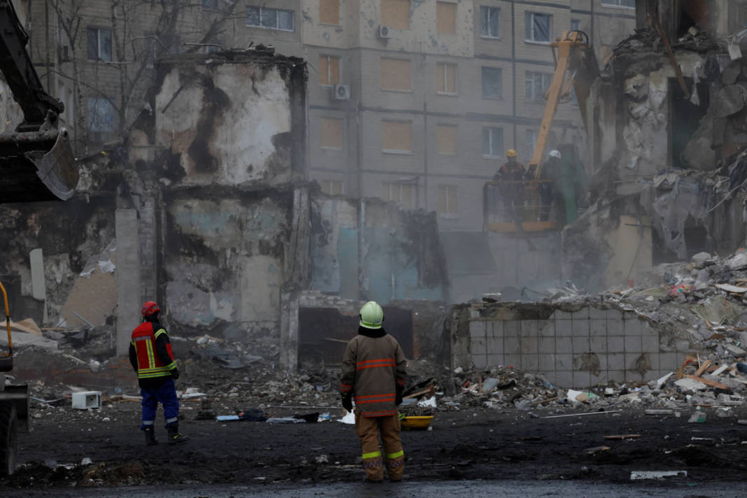 Aftermath Of Dnipro Apartment Block Destruction Following Missile Strike