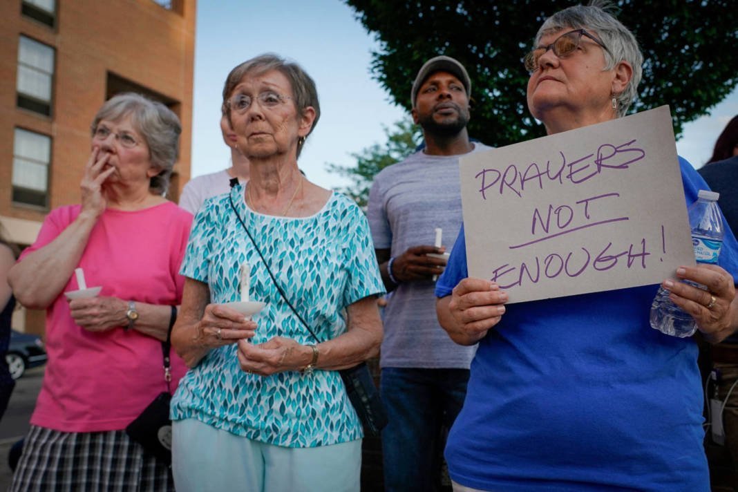 File Photo: Local Residents Gather For A Memorial Service Honoring The Victims Of Dayton’s Mass Shooting, In Springfield