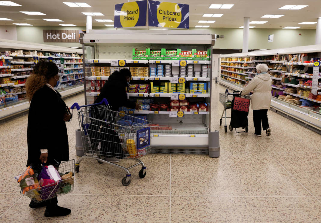 File Photo: Clubcard Branding Is Seen Inside A Branch Of A Tesco Extra Supermarket In London
