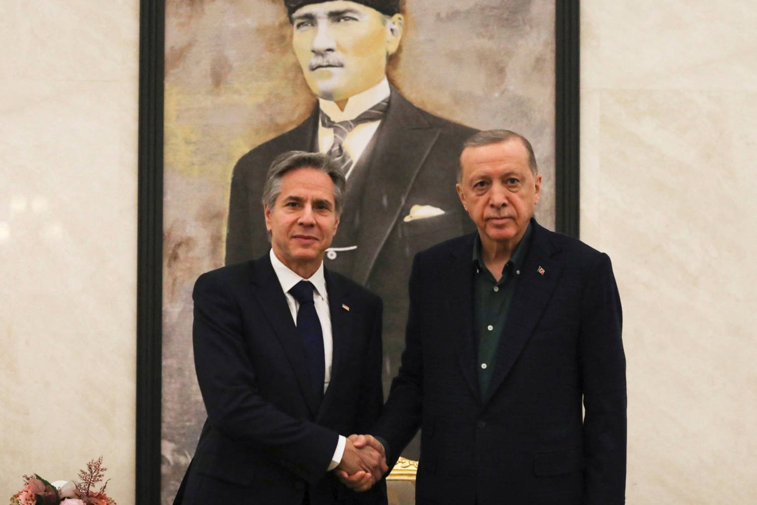 U.s. Secretary Of State Blinken Meets With Turkish President Erdogan In Ankara