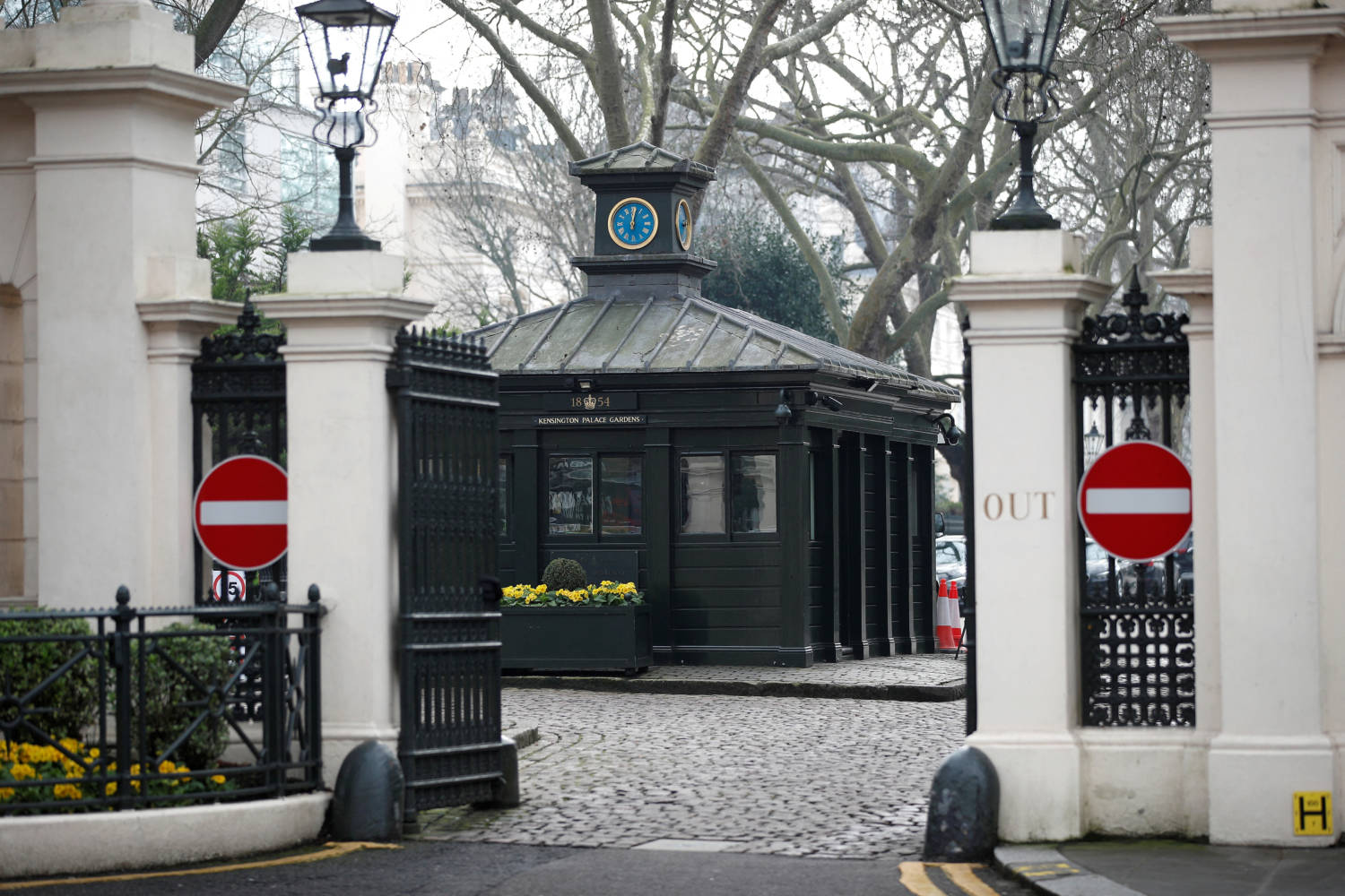 File Photo: The Entrance To Kensington Palace Gardens Is Seen In London
