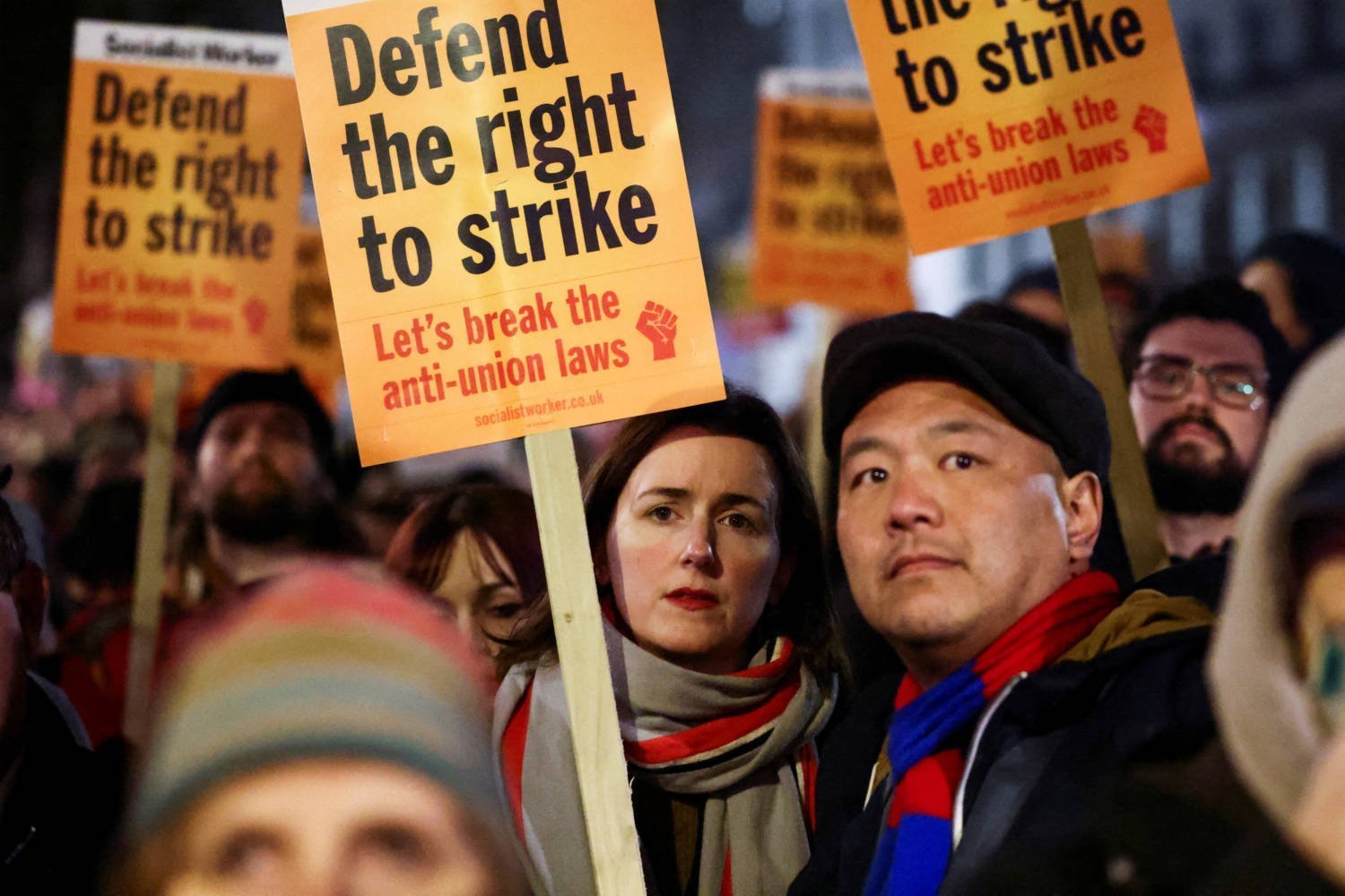 File Photo: Trade Unions Protest Outside London's Downing Street For The Right To Strike