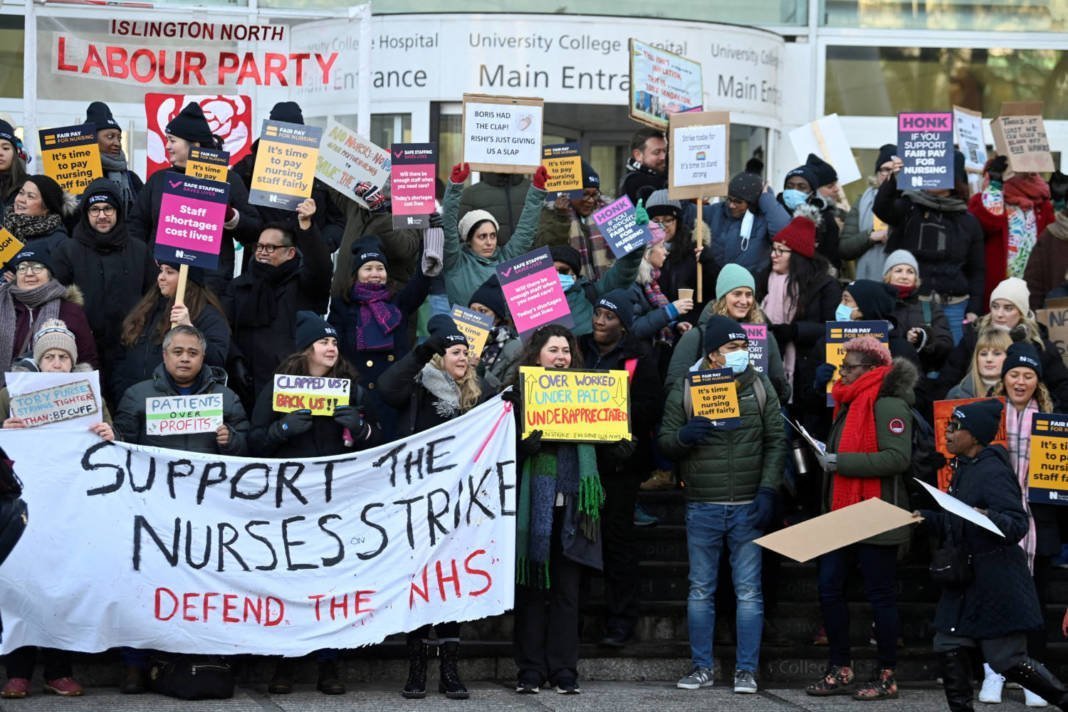 File Photo: Nurses Strike In London
