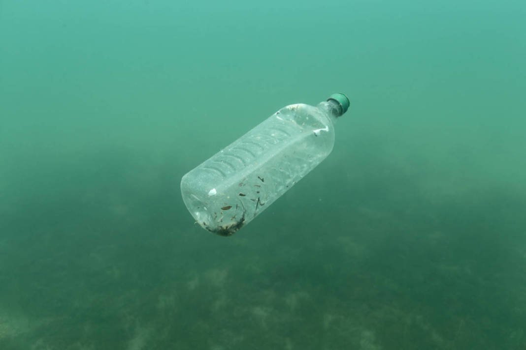 File Photo: A Plastic Bottle Is Seen Floating In An Adriatic Sea Of The Island Mljet