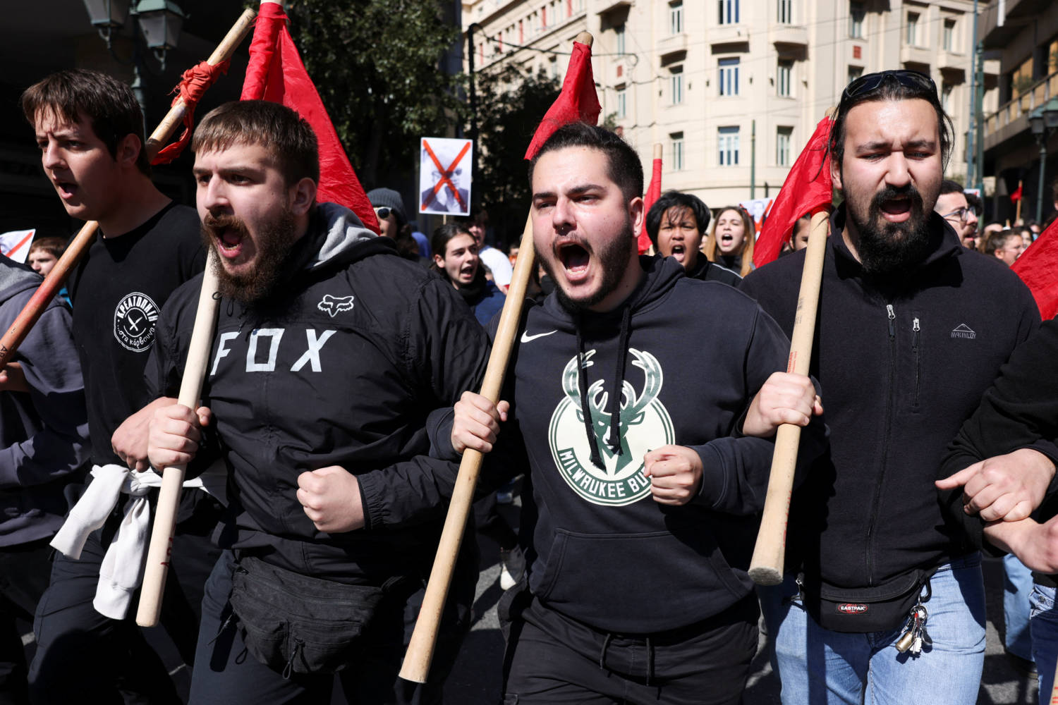 People Protest In Greece Over Deadly Train Crash In Athens