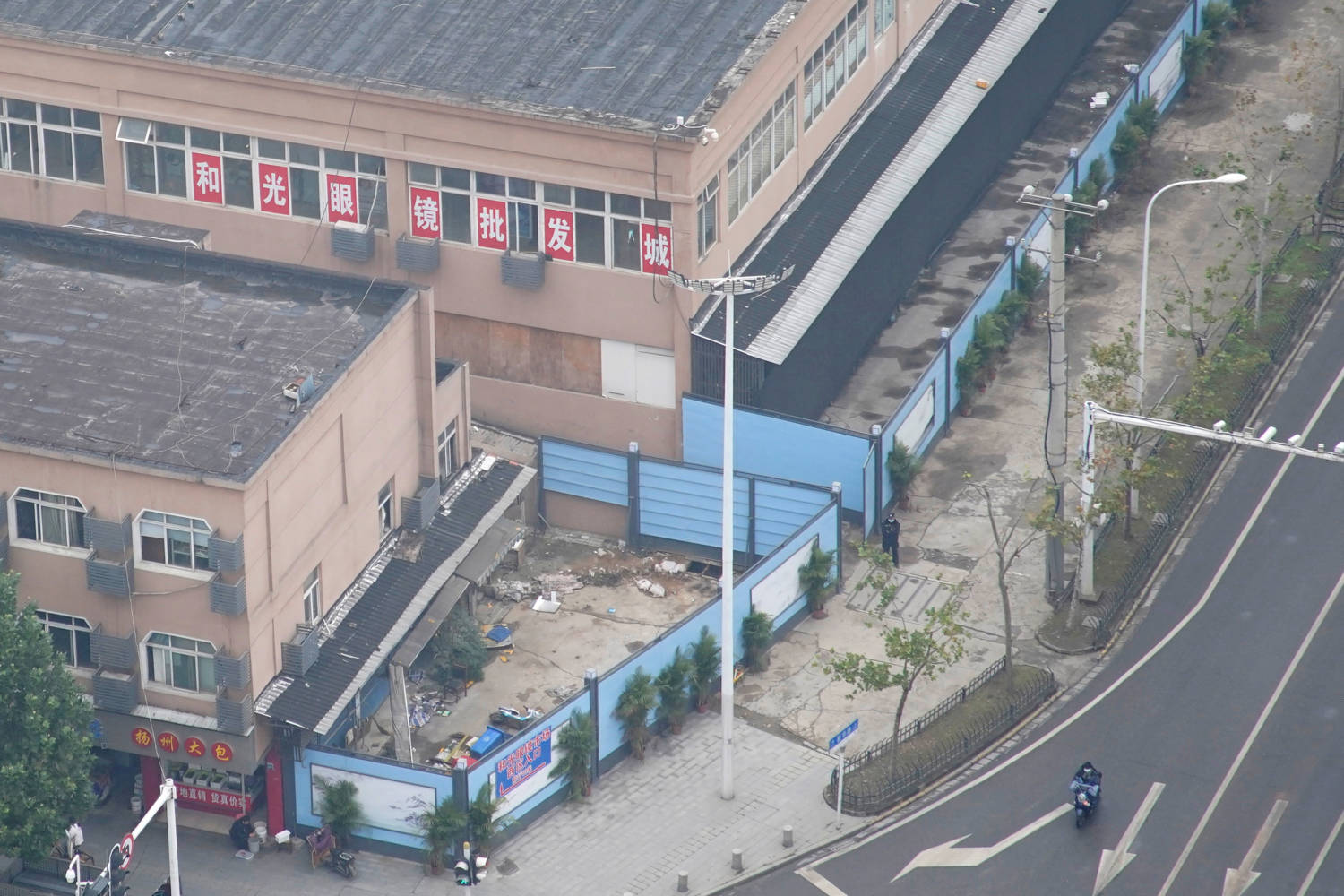 File Photo: The Building Of Huanan Seafood Market, Where The Second Floor Remains Open For Optics Stores, And Where Coronavirus Believed To Have First Surfaced, Almost A Year After The Start Of The Coronavirus Disease (covid 19) Outbreak, In Wuhan