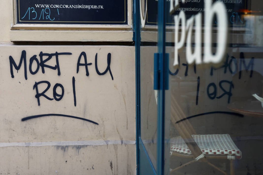 Damages In Paris Streets Following Pension Reform Protests