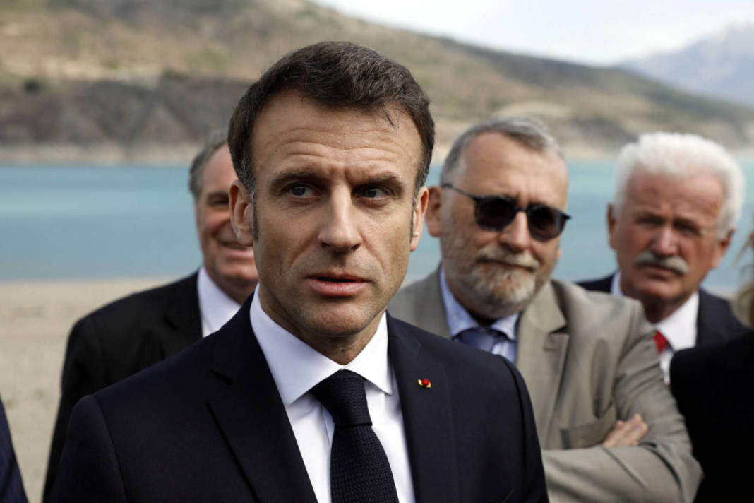 French President Emmanuel Macron Visits Savines Le Lac