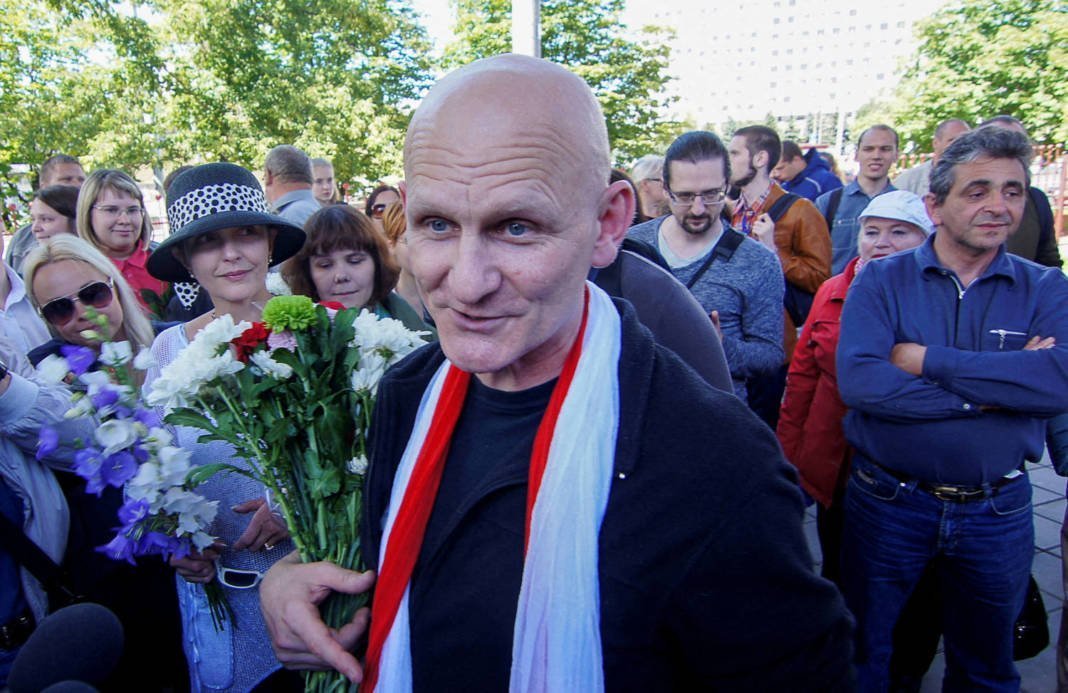 File Photo: Belarusian Human Rights Activist Ales Byalyatski Arrives In Minsk