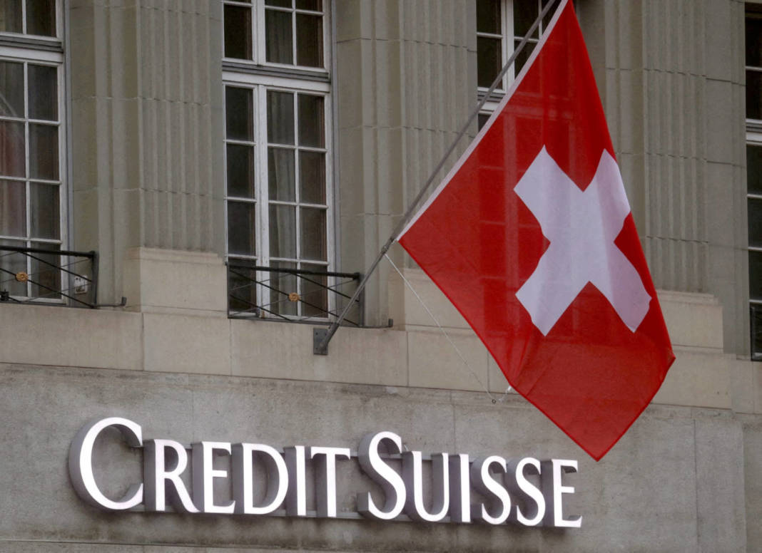 File Photo: Logo Of Swiss Bank Credit Suisse Is Seen In Bern