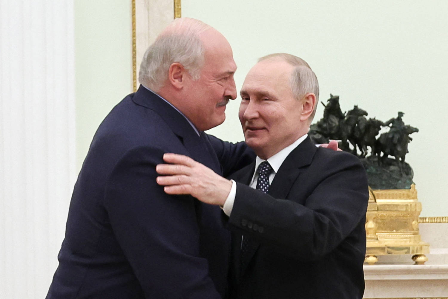 Russian President Putin Meets Belarusian President Lukashenko In Moscow