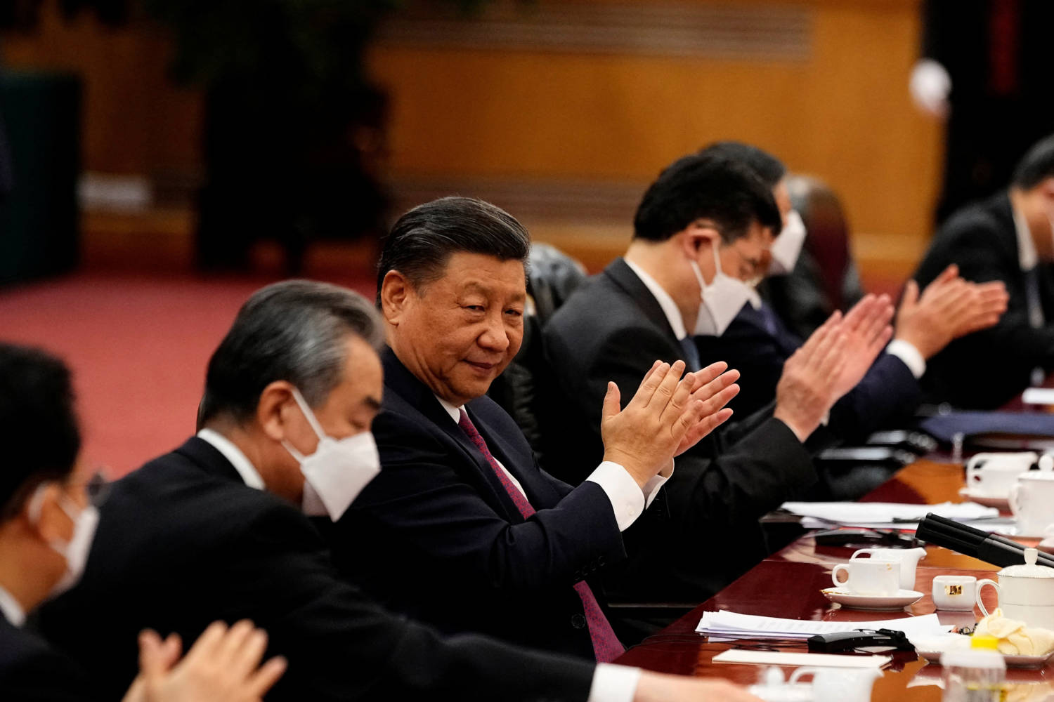 Gabonese President Ondimba And Chinese President Xi Meet In Beijing