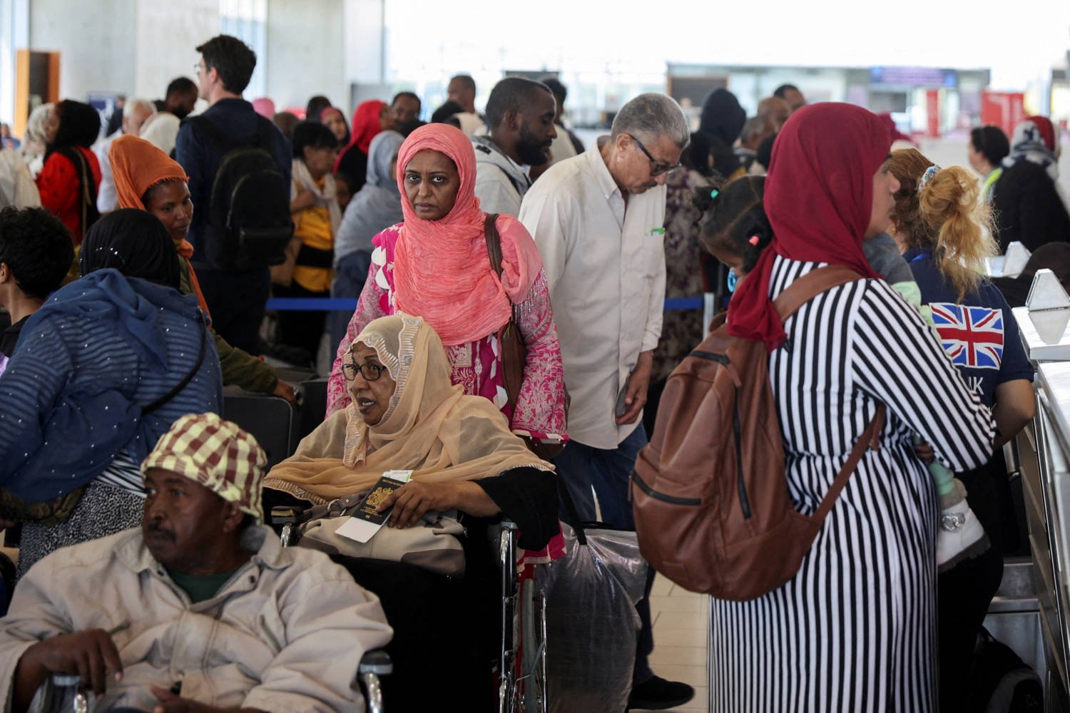 British Nationals Evacuated From Sudan Arrive At The Larnaca International Airport, In Larnaca