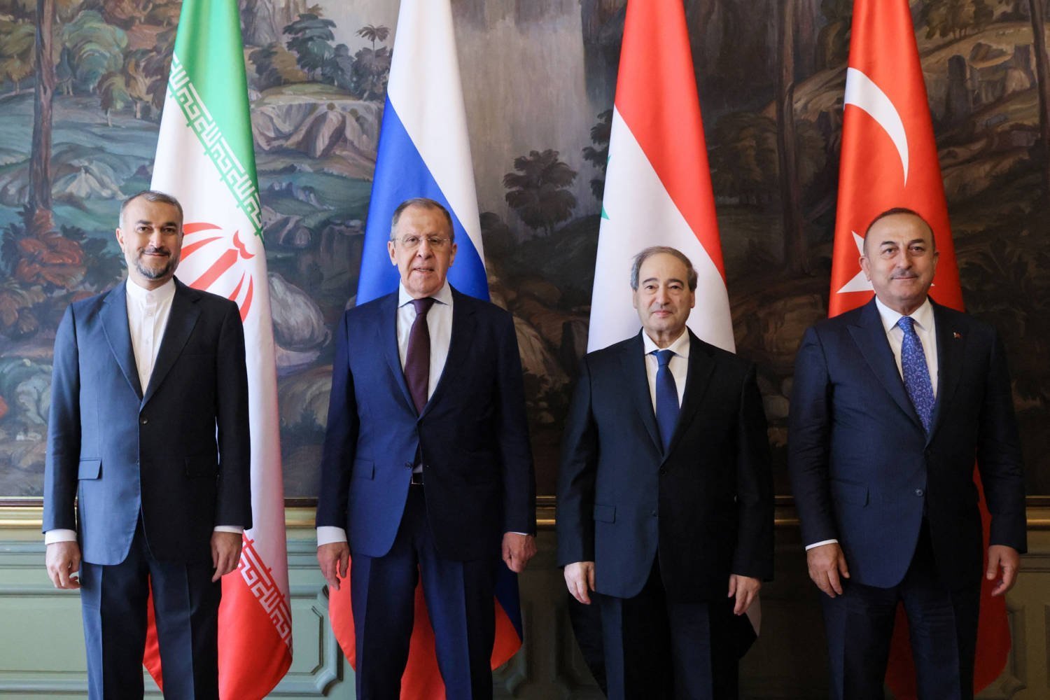 Russian, Turkish, Syrian And Iranian Foreign Ministers Meet In Moscow