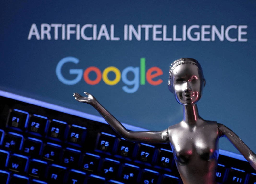 File Photo: Illustration Shows Google Logo And Ai Artificial Intelligence Words