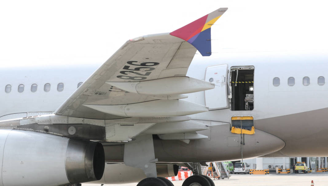 Asiana Airlines’ Airbus A321 Plane, Of Which A Passenger Opened A Door On A Flight Shortly Before The Aircraft Landed, Is Pictured At An Airport In Daegu