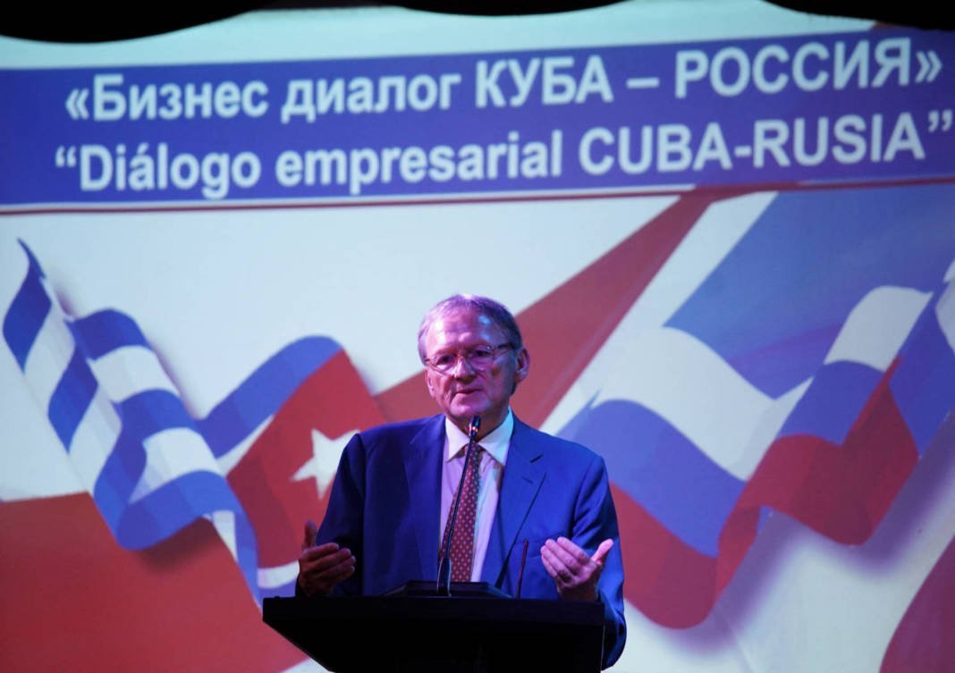 Boris Titov, Head Of The Russian Delegation Of The Cuban Russian Business Committee Speaks In Havana