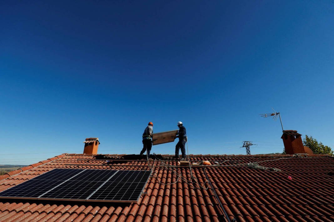File Photo: Solar Panel Installation On The Roof Of A Home In Algete