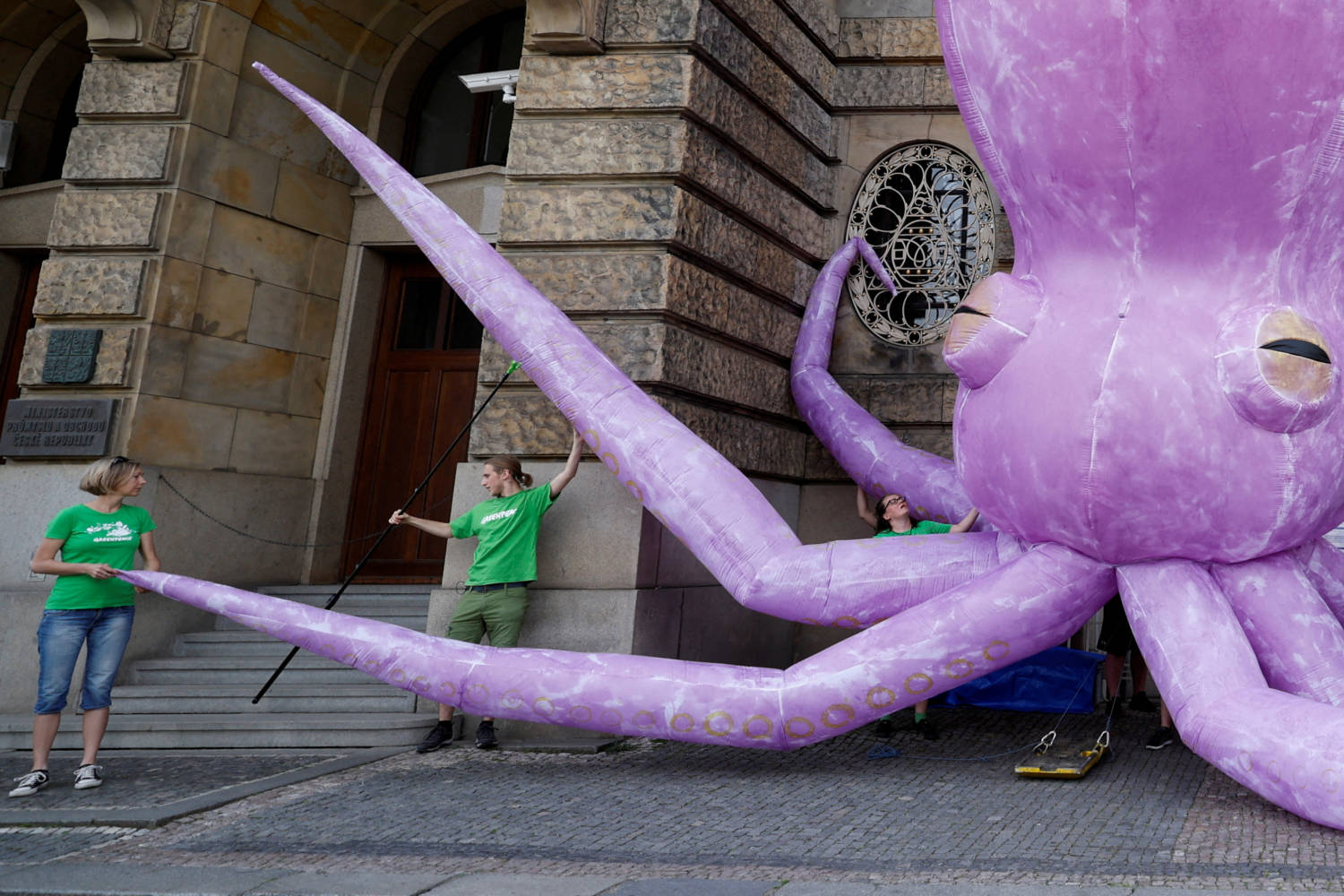 Protest Demanding An End To Deep Sea Mining, In Prague