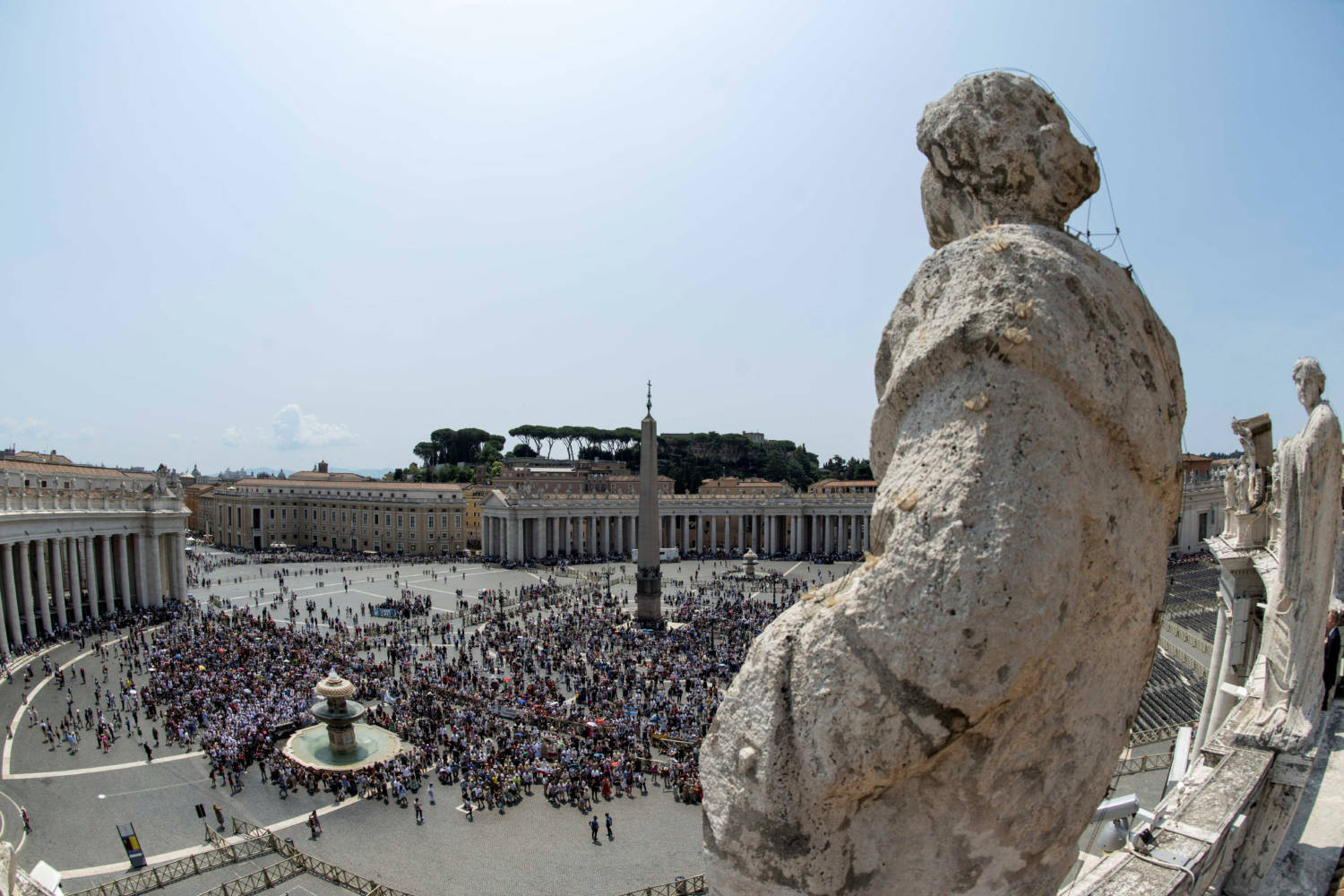 Pope Francis Leads The Angelus Prayer At Saint Peter's Square, At The Vatican