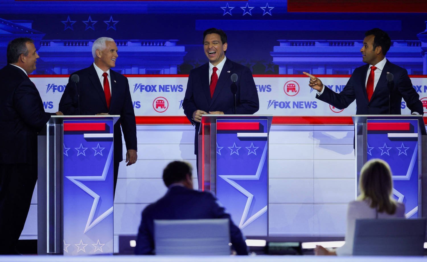 With Trump absent, Republican rivals trade attacks at first 2024 debate