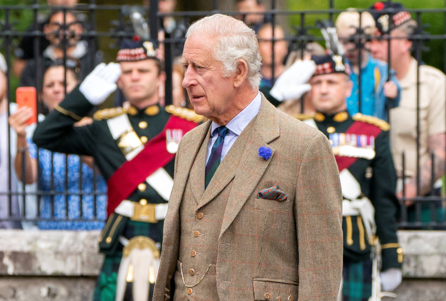 Britain's King Charles Visits Summer Residence At Balmoral Castle