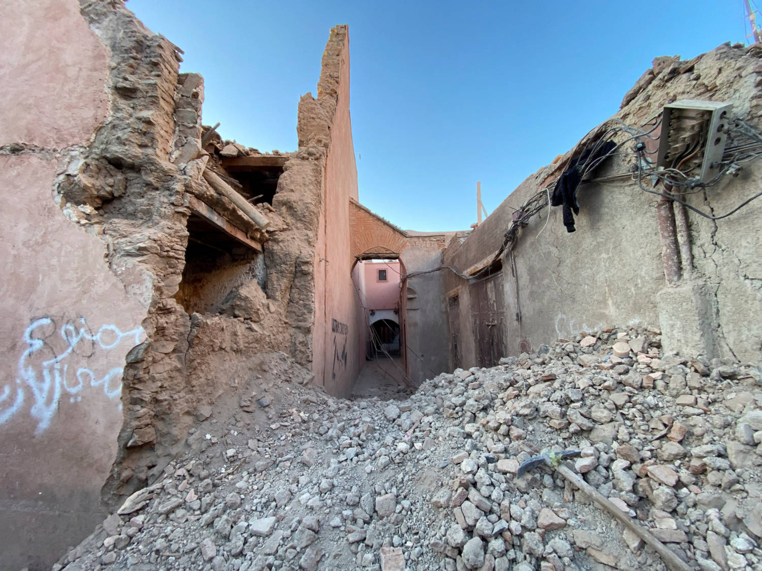 Damage In The Historic City Of Marrakech, Following A Powerful Earthquake