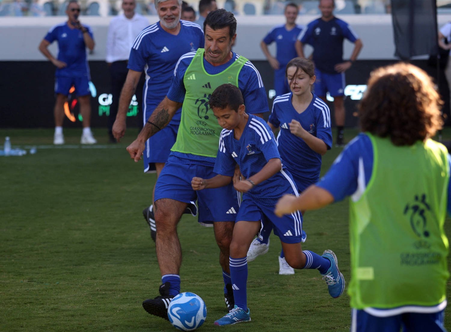 Former Player Luis Figo Is Seen During A Uefa Grassroots Event Before The Uefa Committee Meeting In Limassol