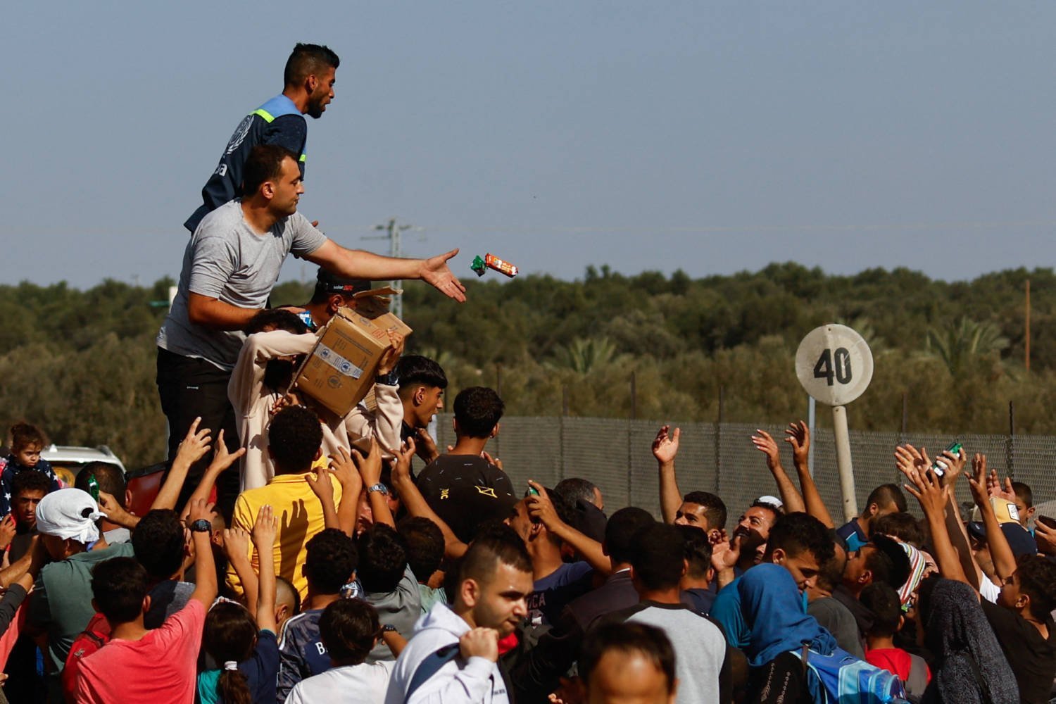 Palestinians Fleeing North Gaza Move Southward, In The Central Gaza Strip