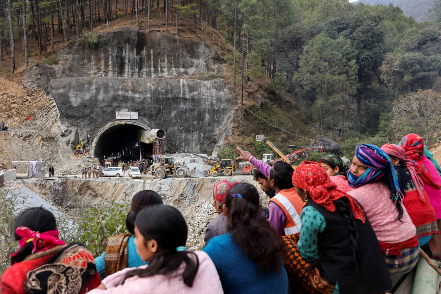 Rescue Operations In Progress After Workers Are Trapped In A Tunnel Collapse, In Uttarkashi