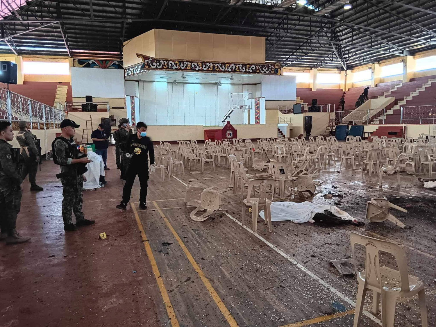 Aftermath Of Explosion During A Catholic Mass At Mindanao State University In Marawi