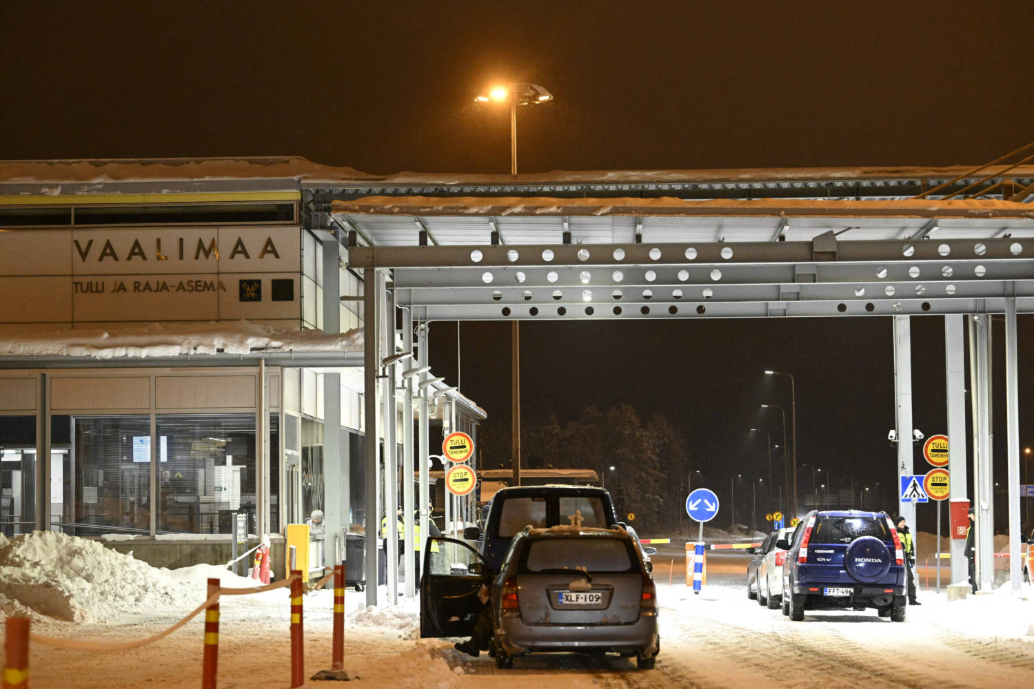 Vaalimaa Border Station Between Finland And Russia
